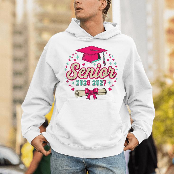 Coquette Pink Bow Senior 2026 2027 Graduation Unisex Hoodie