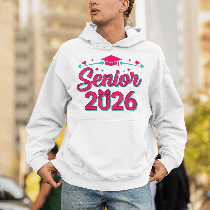Coquette Pink Bow Senior 2026 Class Of Graduation Unisex Hoodie