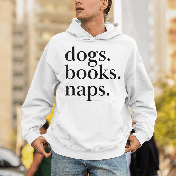 Dogs Books Naps Lovers Unisex Hoodie Dogs Books Naps Lovers Unisex Hoodie