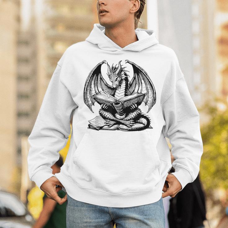 Dragon Reading Book Bookworm Books Dragon Lover Learning Unisex Hoodie Dragon Reading Book Bookworm Books Dragon Lover Learning Unisex Hoodie