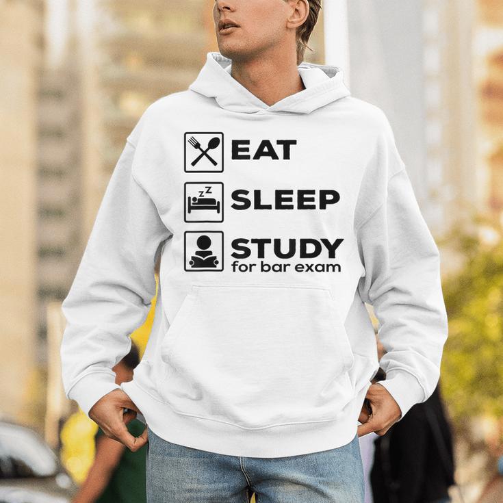 Eat Sleep Study For Bar Exam Lawyer Graduation Unisex Hoodie