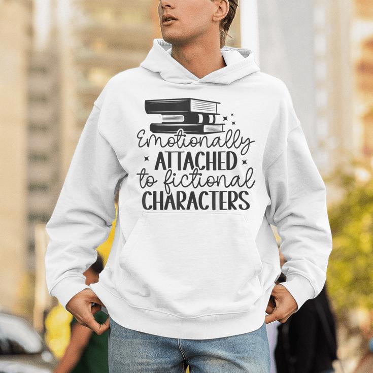 Emotionally Attached To Fictional Characters Banned Books Unisex Hoodie