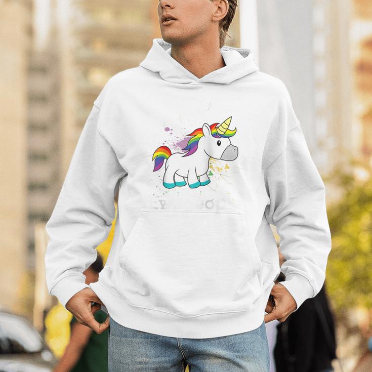 Ew People Unicorn Lover Introvert Rainbow Unicorn Raglan Baseball Tee Unisex Hoodie