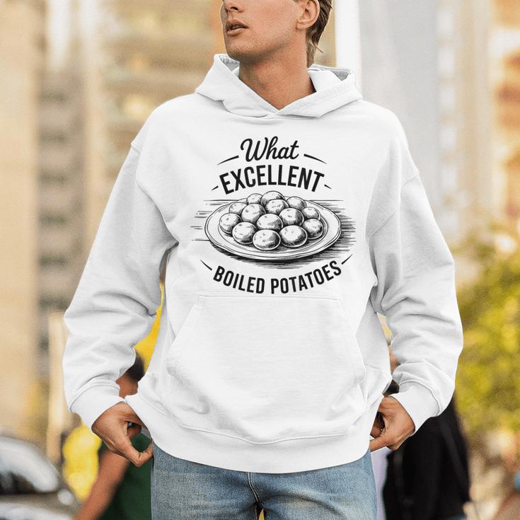 What Excellent Boiled Potatoes Book Lover Vintage Literature Unisex Hoodie