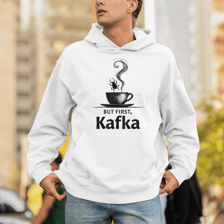 But First Kafka Coffee For Literature & Book Lovers Unisex Hoodie But First Kafka Coffee For Literature & Book Lovers Unisex Hoodie