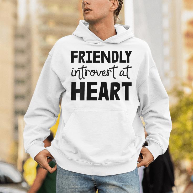 Friendly Introvert At Heart Unisex Hoodie Friendly Introvert At Heart Unisex Hoodie