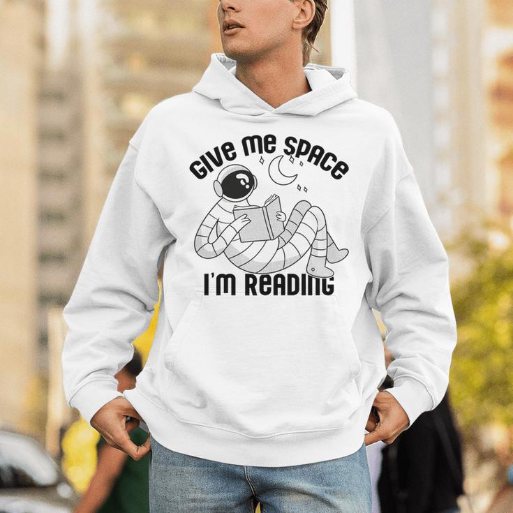 GIVE ME Space I'm Reading Kids Astronaut Book Reader Meme Premium Tri-Blend Unisex Hoodie