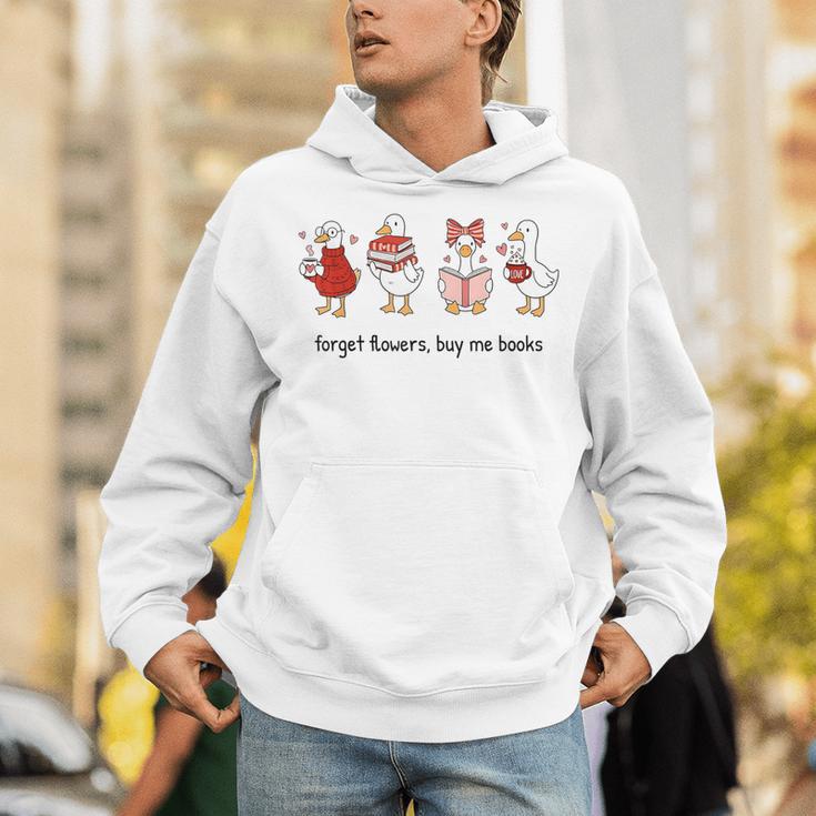 Goose Forget Flowers Buy Me Books Unisex Hoodie Goose Forget Flowers Buy Me Books Unisex Hoodie