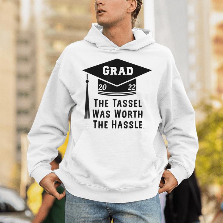 Grad 2022 Graduation Tassel Was Worth The Hassle Unisex Hoodie