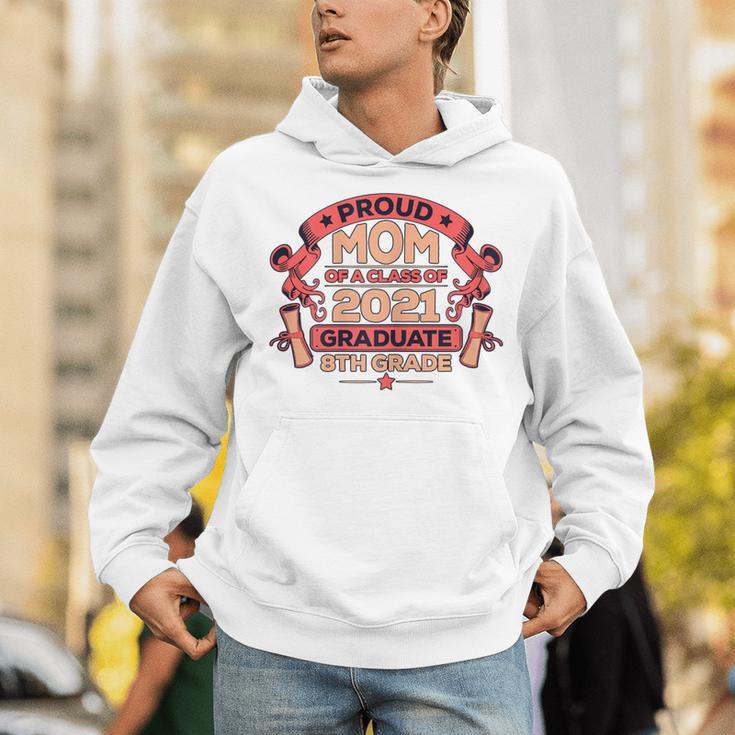 Graduation Proud Mom Of 8th Grade Graduate Unisex Hoodie