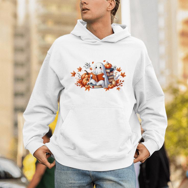 Halloween Book Lover Ghost Witch Books & Pumpkins Unisex Hoodie Halloween Book Lover Ghost Witch Books & Pumpkins Unisex Hoodie