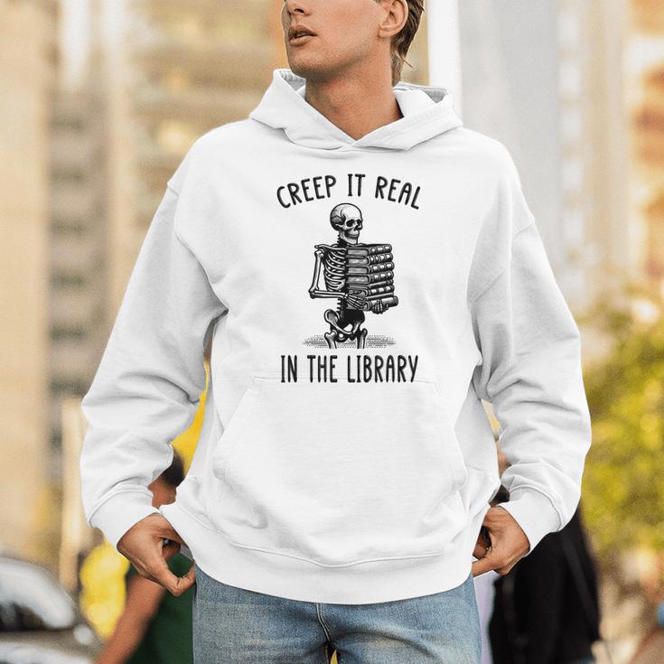 Halloween Skeleton Pun Book Lover Library Joke Unisex Hoodie