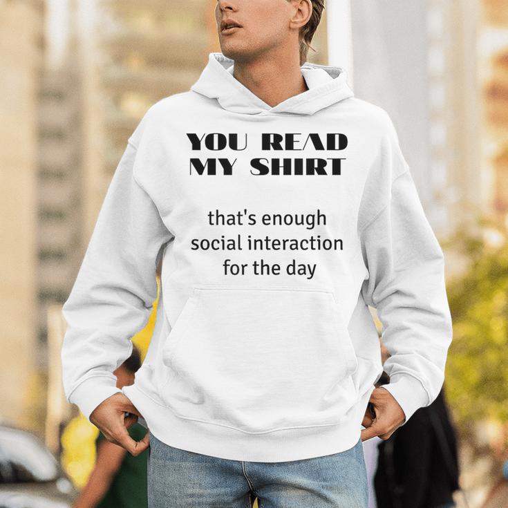 Introvert “You Read My Shirt” Tee T-Shirt Unisex Hoodie