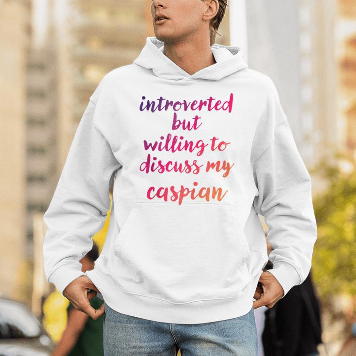Introverted Willing To Discuss Caspian Introvert Unisex Hoodie Introverted Willing To Discuss Caspian Introvert Unisex Hoodie