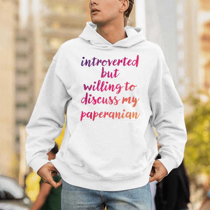 Introverted Willing To Discuss Paperanian Introvert Unisex Hoodie Introverted Willing To Discuss Paperanian Introvert Unisex Hoodie