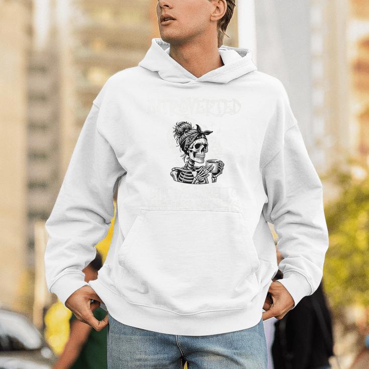 Introverted But Willing To Discuss Snacks Coffee Premium Unisex Hoodie