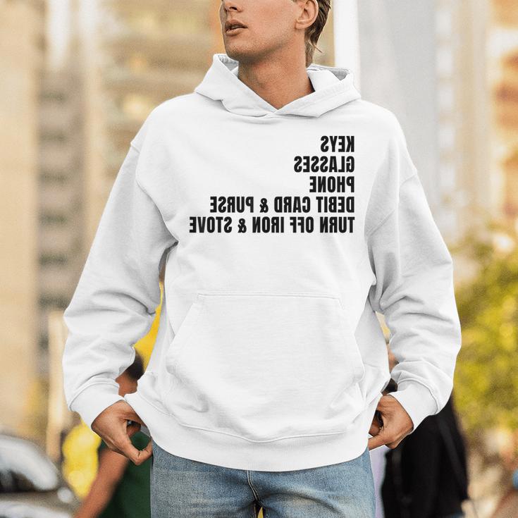 Keys Glasses Phone Debit Card For Memory-Less Friends Mirror Unisex Hoodie