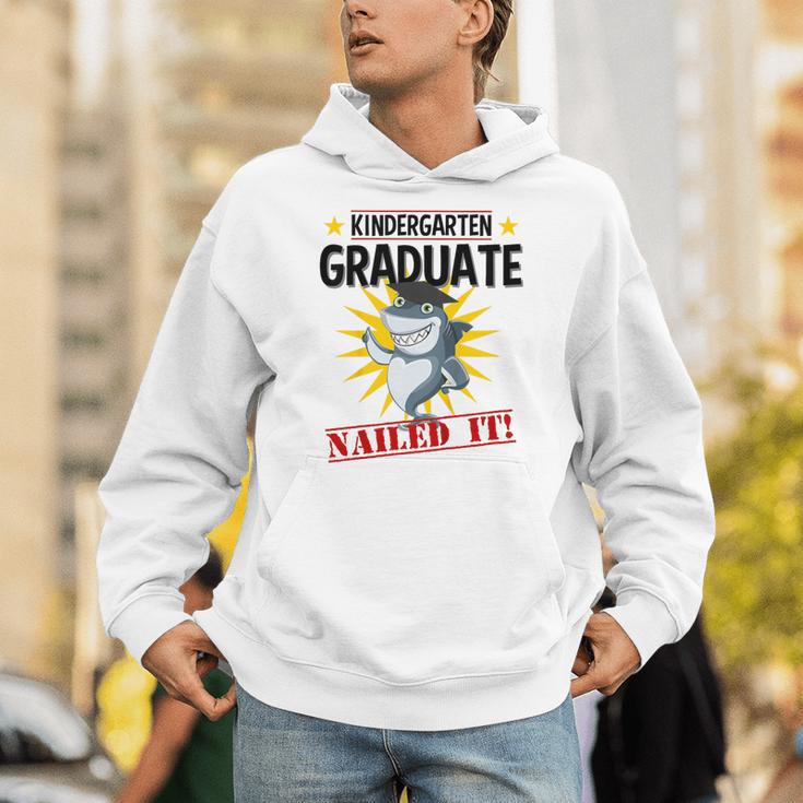 Kids Kindergarten Nailed It Shirt 2019 Shark Graduation Tee Unisex Hoodie