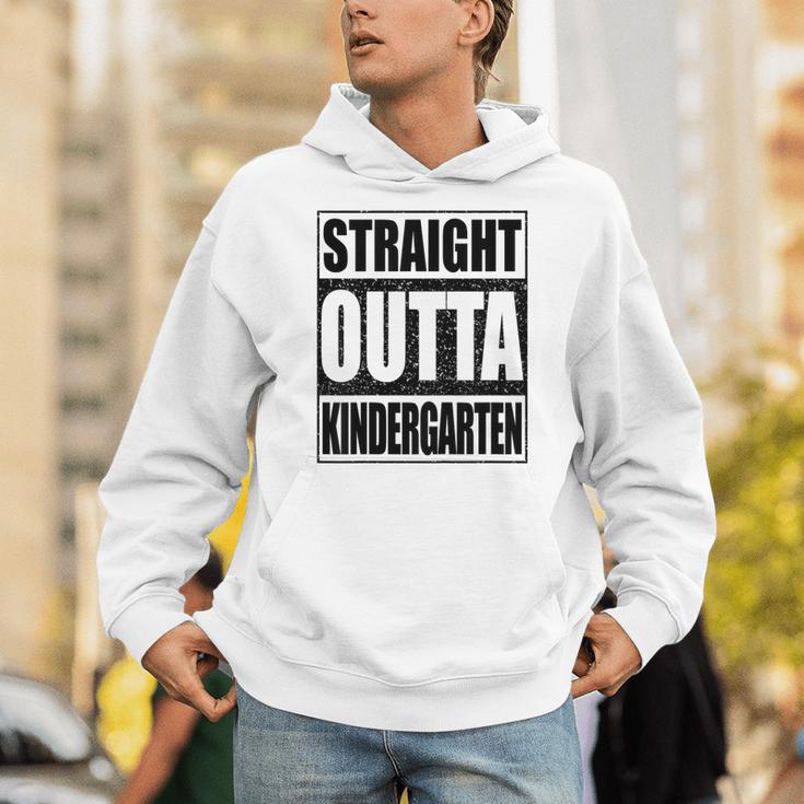 Kids Straight Outta Kindergarten Shirt Boy Girl Graduation Unisex Hoodie