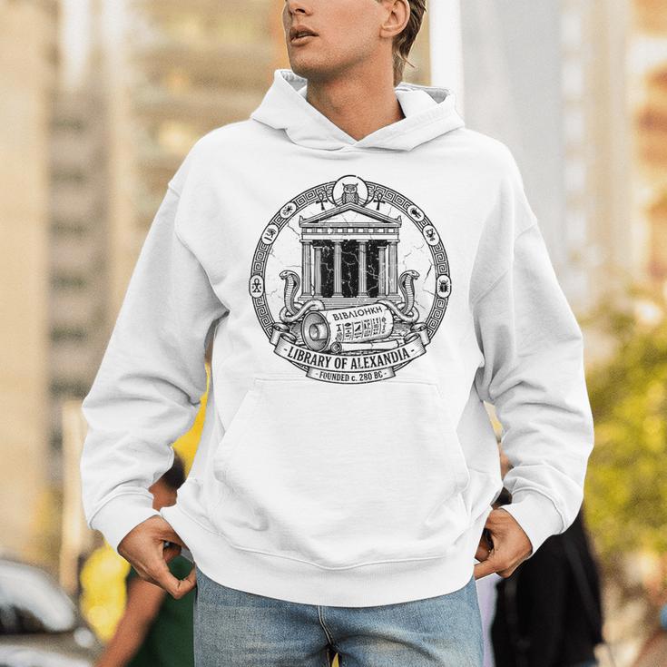 Library Of Alexandria Ancient Book Lover Librarian Books Unisex Hoodie