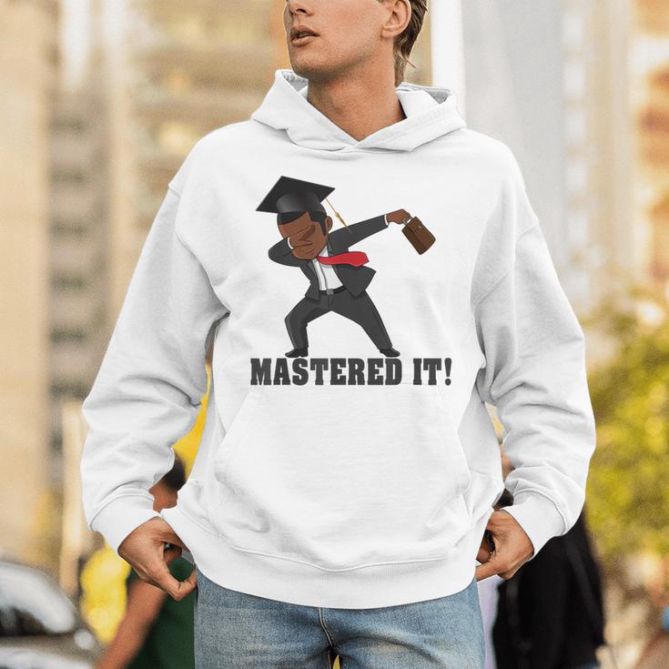 Masters Graduation Mastered It Dabbing Man Tee Unisex Hoodie