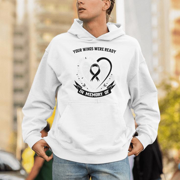 In Memory Of Uncle Melanoma Cancer Awareness Memorial Unisex Hoodie