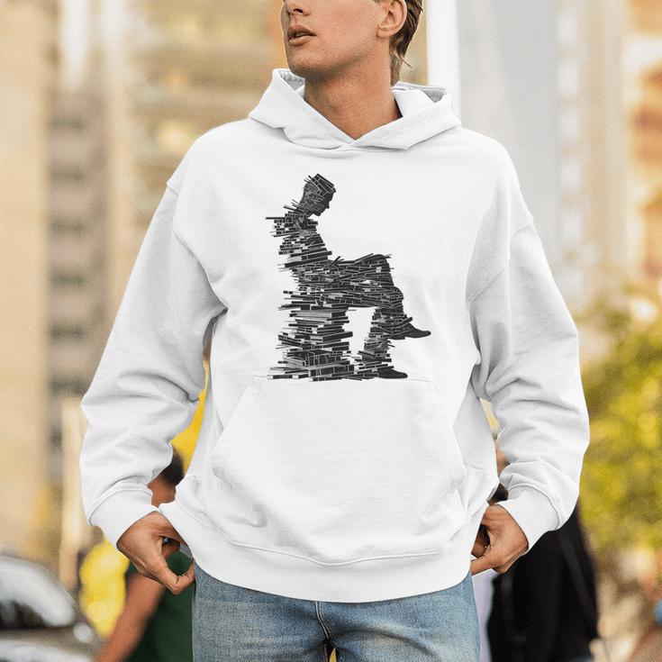 Men Pixel Art Geometric Book Human Drawing Graphic Men Unisex Hoodie