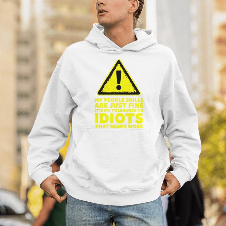 My People Skills Are Just Fine Sarcastic Introvert Premium Tri-Blend Unisex Hoodie