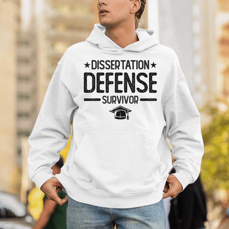 PhD Graduation Dissertation Defense Survivor PhD Unisex Hoodie