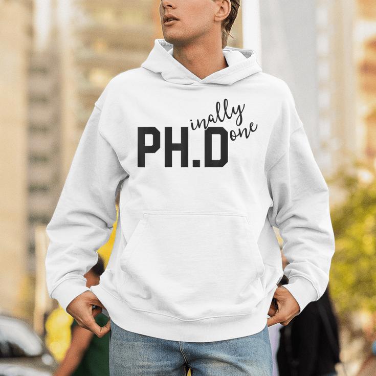 PhD Shirt Phinally Finally Done Graduation Her Unisex Hoodie