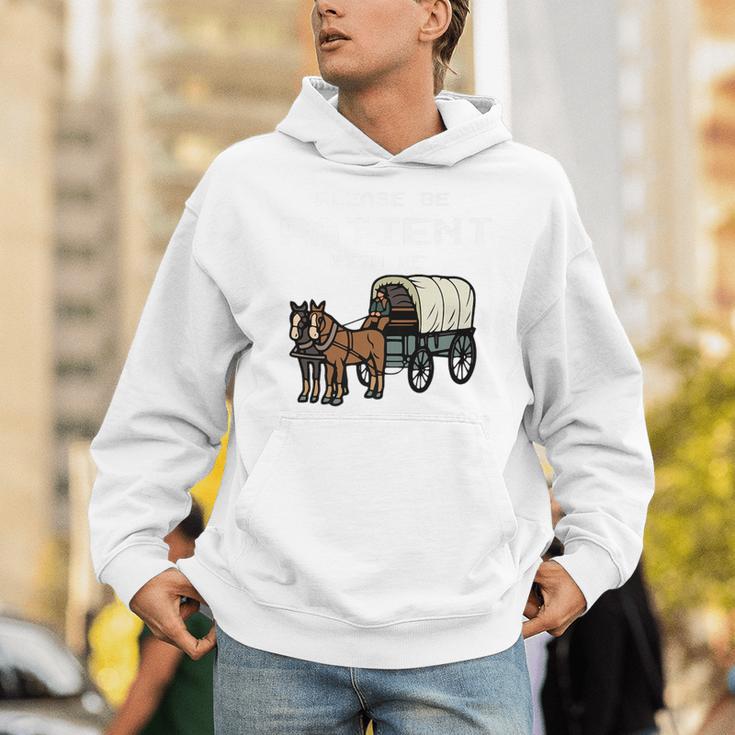 Please Be Patient I'm From The 1900s Amish Wagon & Vintage Premium Unisex Hoodie