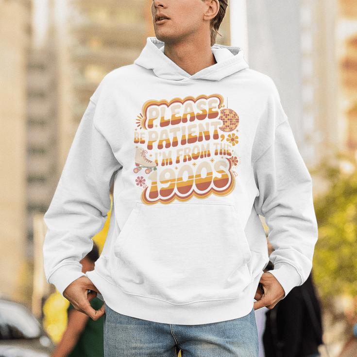 Please Be Patient I'm From The 1900s Groovy Women Premium Unisex Hoodie Please Be Patient I'm From The 1900s Groovy Women Premium Unisex Hoodie