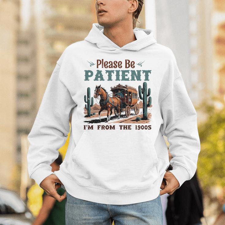 Please Be Patient I'm From The 1900s Stagecoach Western Vint Premium Tri-Blend Unisex Hoodie Please Be Patient I'm From The 1900s Stagecoach Western Vint Premium Tri-Blend Unisex Hoodie