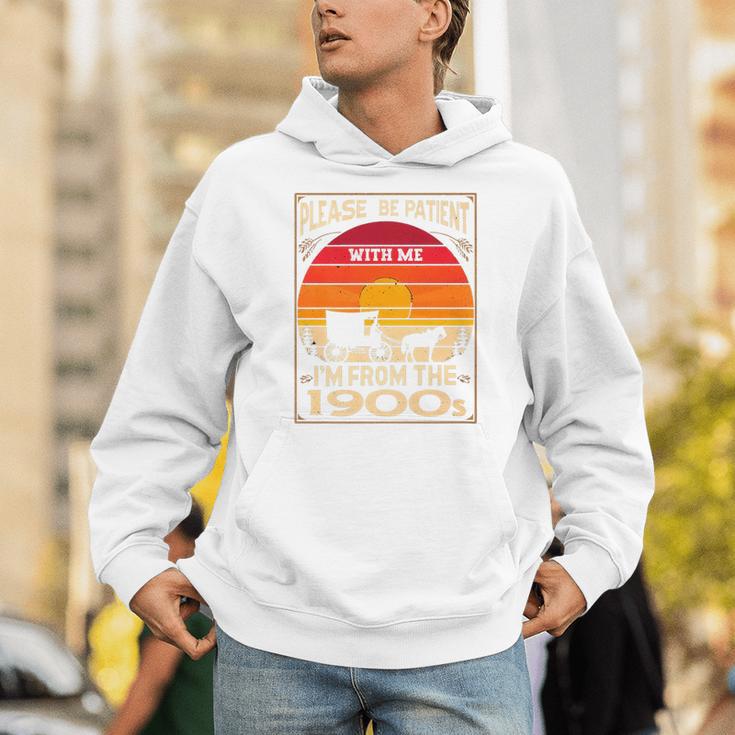 Please Be Patient I'm From The 1900s Sunset Vintage Wagon Premium Unisex Hoodie