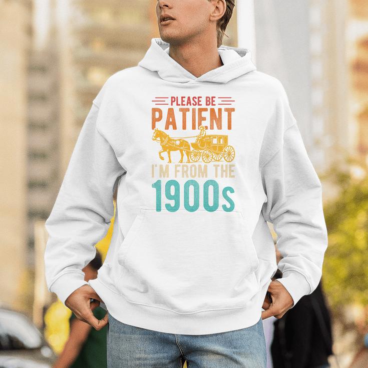 PLEASE BE PATIENT I'M FROM THE 1900s Vintage 1900s 90s Premium Unisex Hoodie