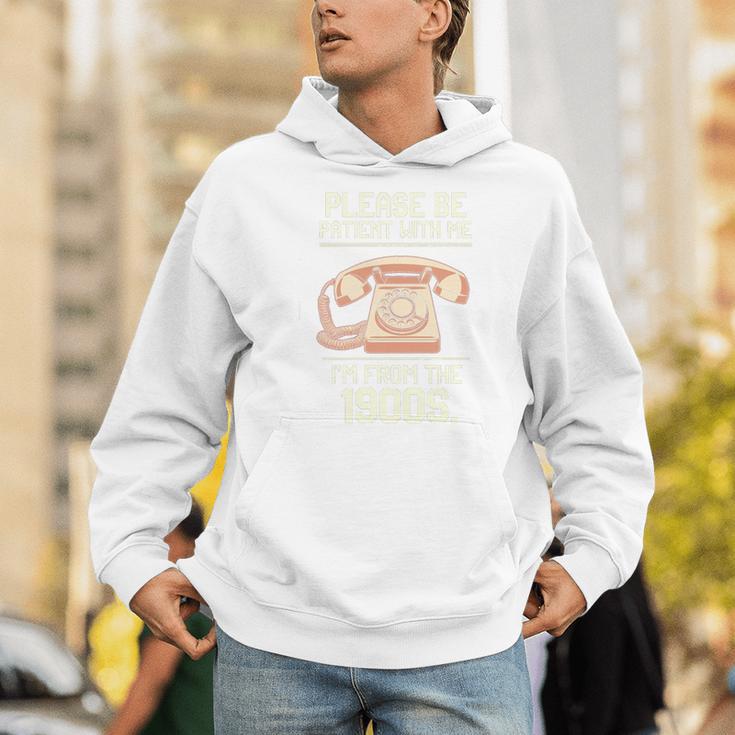 Please Be Patient With Me I'm From The 1900s Vintage Retro Premium Tri-Blend Unisex Hoodie
