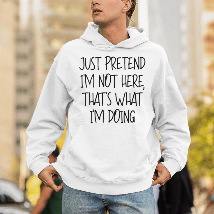 Pretend Introvert Introverted Apparel Unisex Hoodie