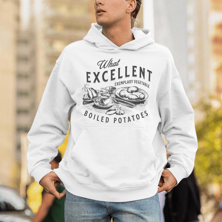 Pride And Prejudice Books What Excellent Boiled Potatoes Unisex Hoodie