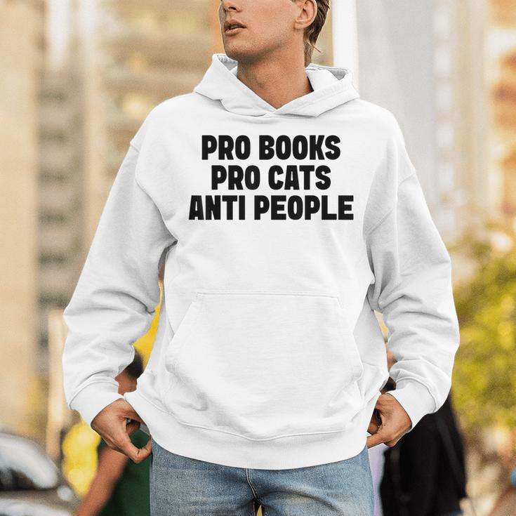 PRO Books PRO Cats Anti People Unisex Hoodie