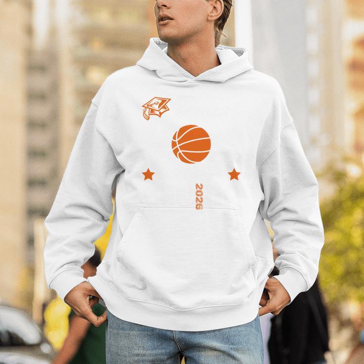 Proud Mom Of a Basketball Senior Class Of 2026 Graduation Unisex Hoodie
