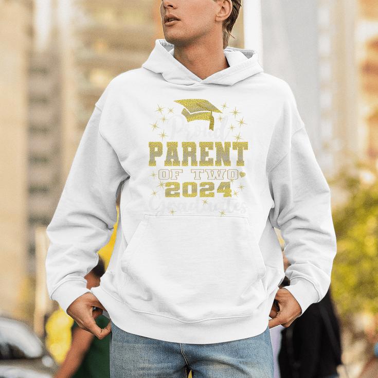 Proud Parent Of Two 2024 Graduate Class 2024 Graduation Premium Unisex Hoodie