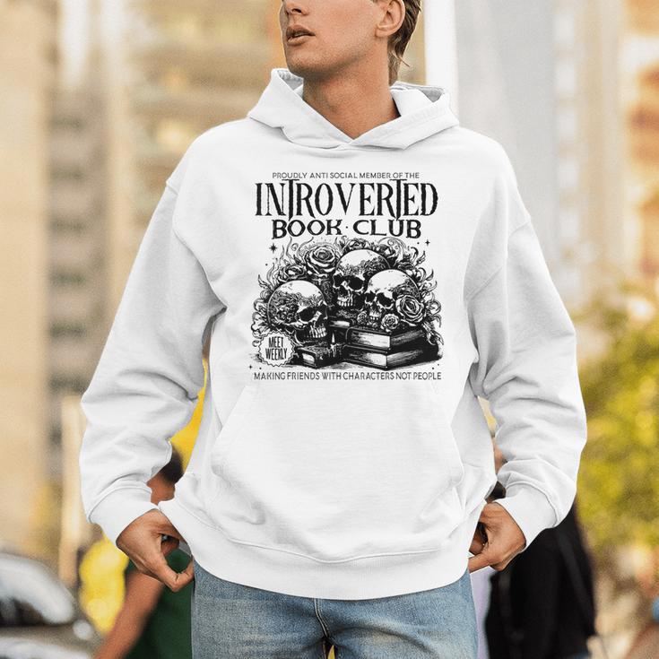 Proudly Anti Social Member Of The Introverted Book Club Unisex Hoodie Proudly Anti Social Member Of The Introverted Book Club Unisex Hoodie