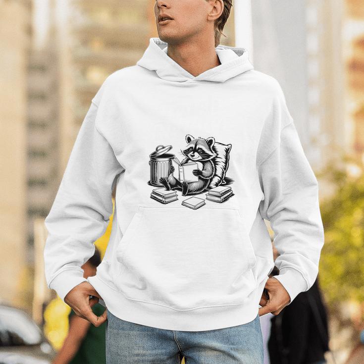 Raccoon Reading A Book Vintage Trash Reader Unisex Hoodie Raccoon Reading A Book Vintage Trash Reader Unisex Hoodie