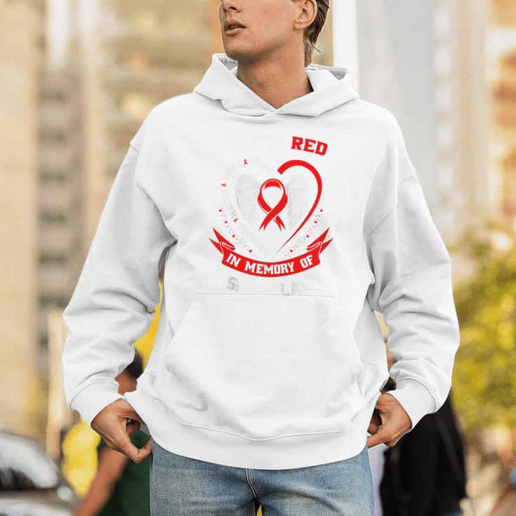 Red In Memory Of My Son In Law Heart Disease Awareness Month Raglan Baseball Tee Unisex Hoodie Red In Memory Of My Son In Law Heart Disease Awareness Month Raglan Baseball Tee Unisex Hoodie