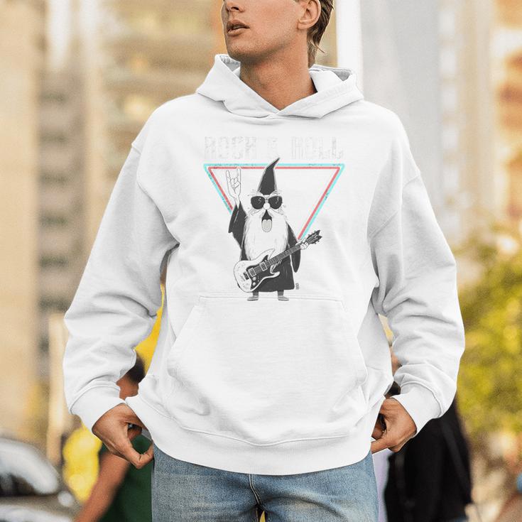 Rock & Roll Wizard Music Nostalgia Premium Tri-Blend Unisex Hoodie