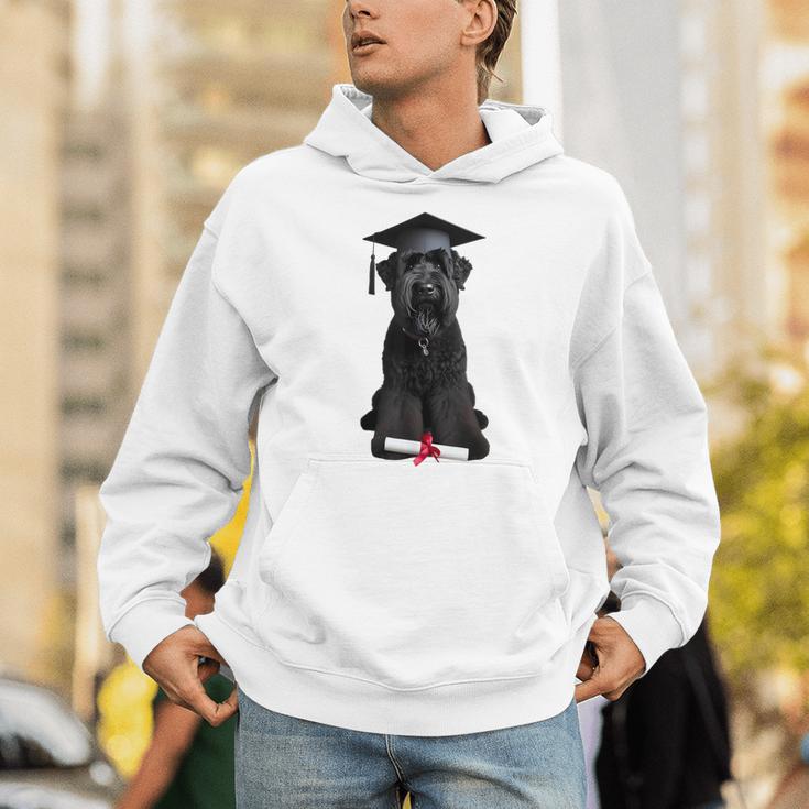 Russian Terrier Dog Graduation Cap Graduate Owner Grad Unisex Hoodie