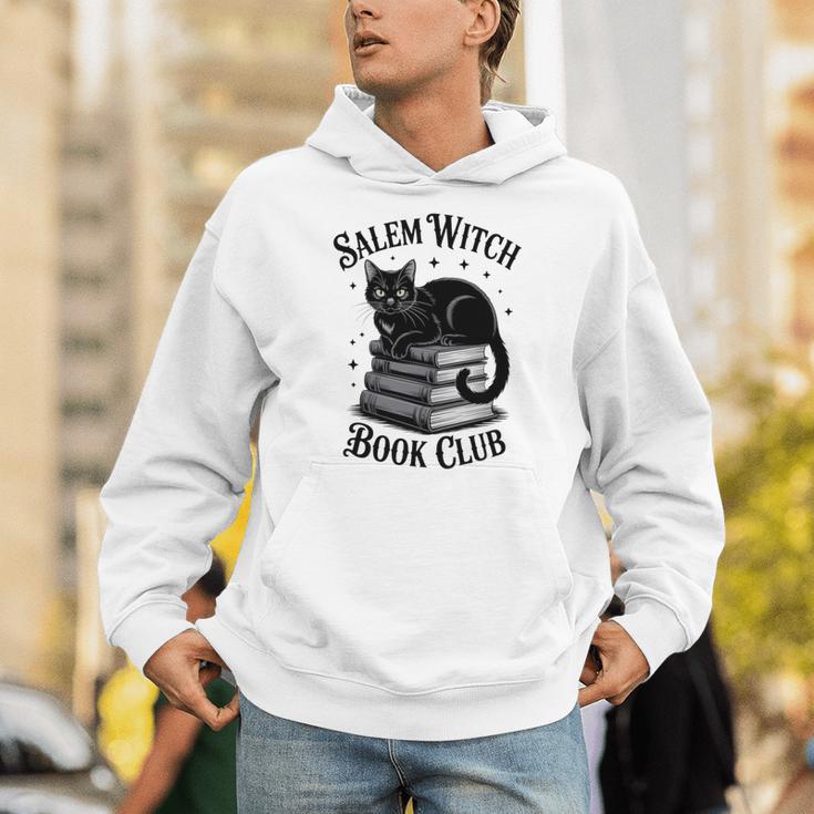 Salem Witch Book Club Bookish Halloween Cat Women Unisex Hoodie
