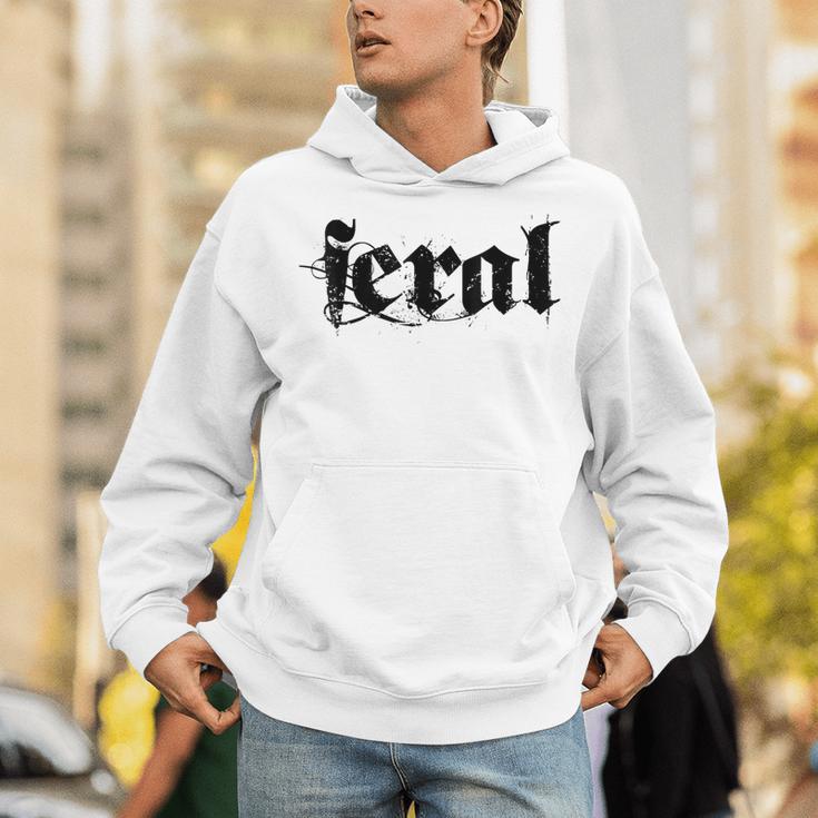 Sarcasm Women Introvert Wild Men Feral Unisex Hoodie