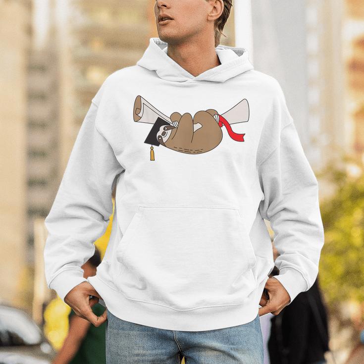 Sloth Graduation Shirt Cute Animal Diploma Grad Unisex Hoodie