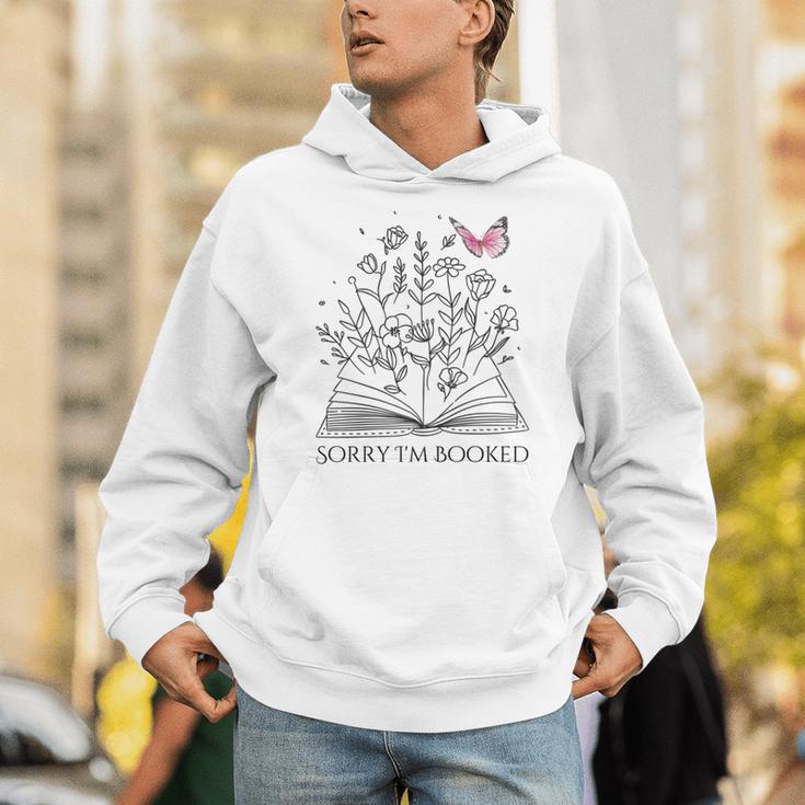 Sorry I'm Booked Book Lover Teachers Librarians Unisex Hoodie